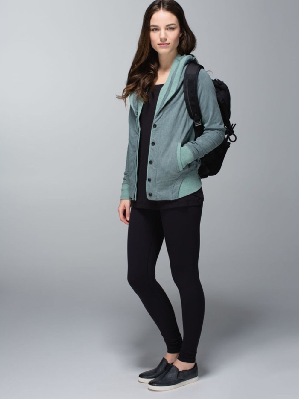 Lululemon To Class Jacket Burlap Texture Deep Shore Earl Grey Green size 6 - Picture 3 of 16